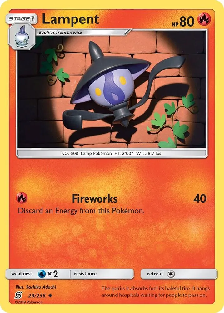 Lampent card front