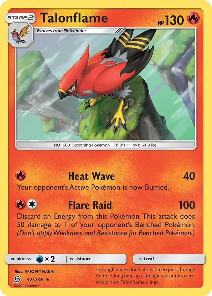 Talonflame card front