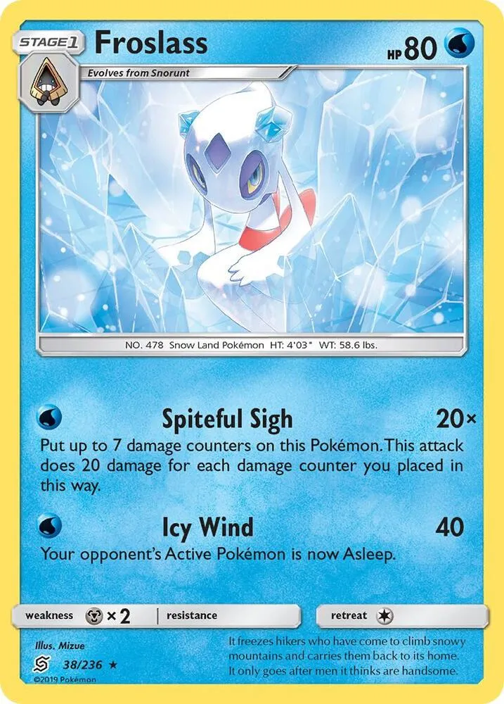 Froslass card front