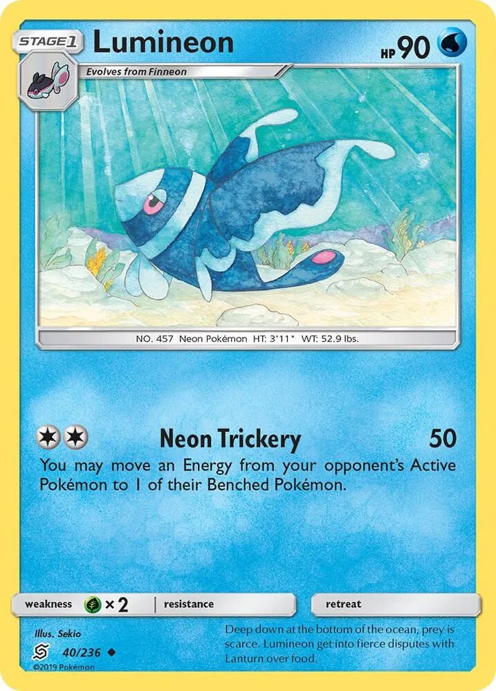 Lumineon card front