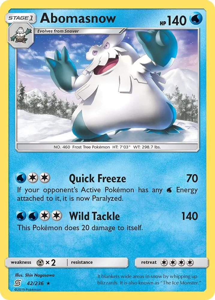 Abomasnow card front