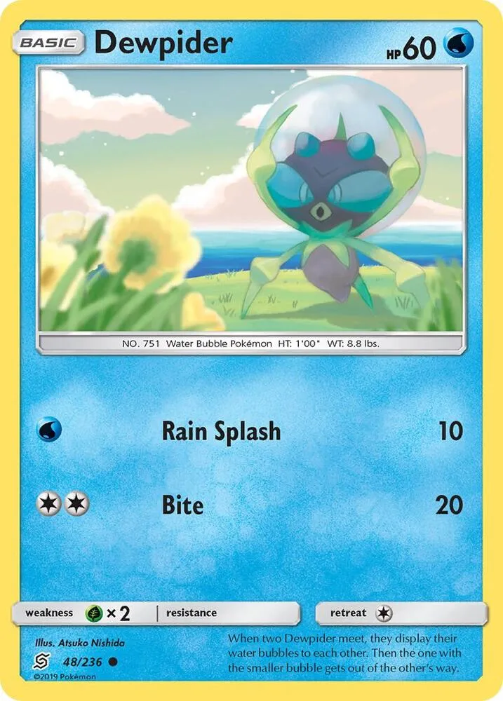 Dewpider card front