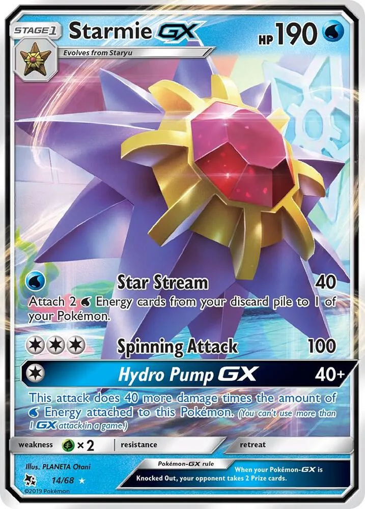 Starmie GX card front