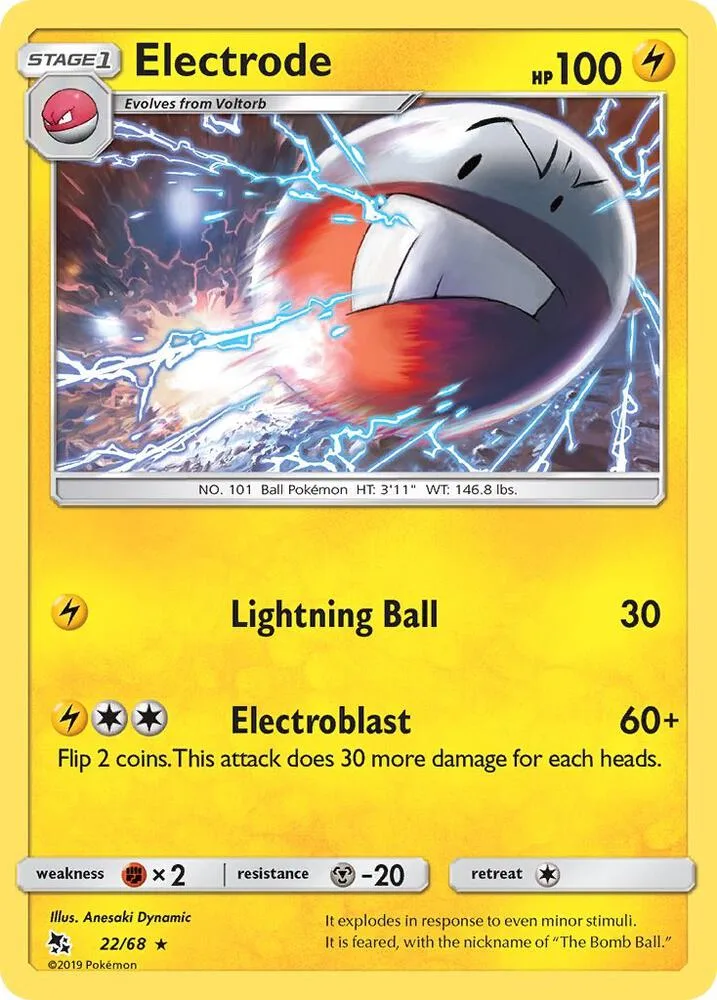 Electrode card front