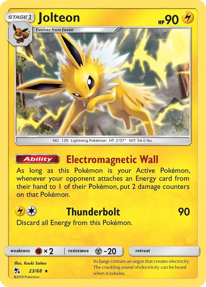Jolteon card front