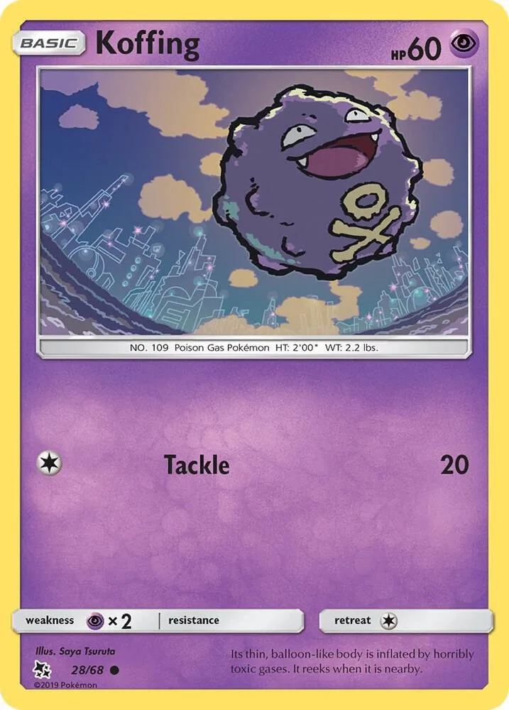 Koffing card front