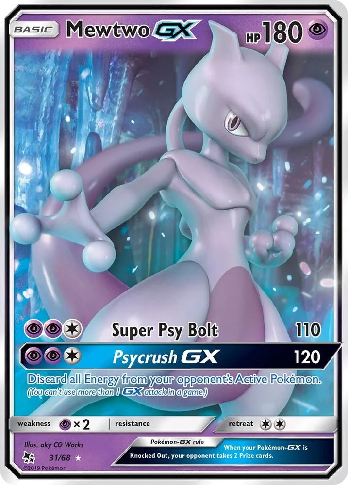 Mewtwo GX card front