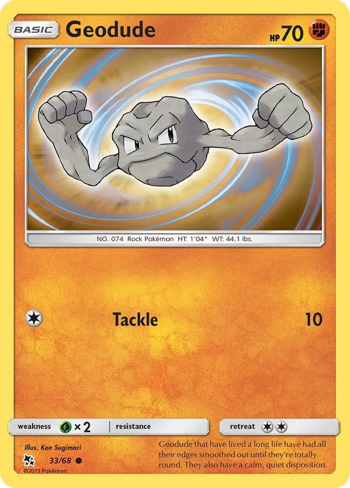 Geodude card front