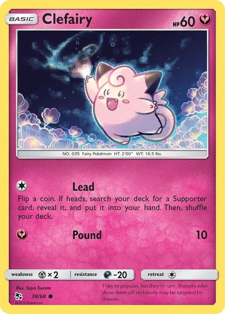 Clefairy card front
