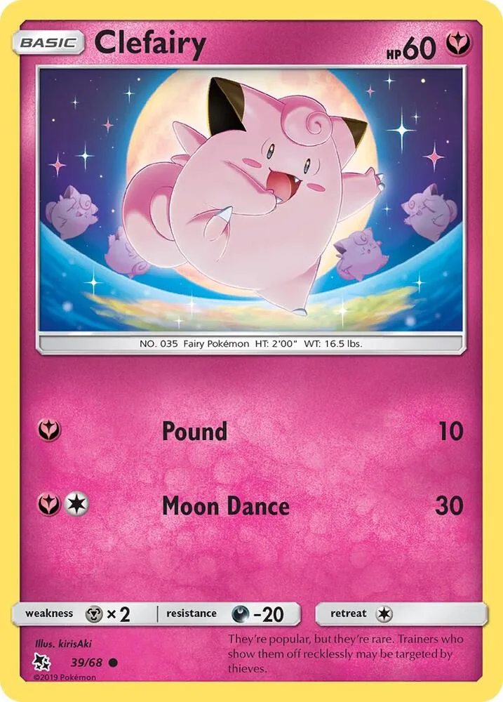 Clefairy card front