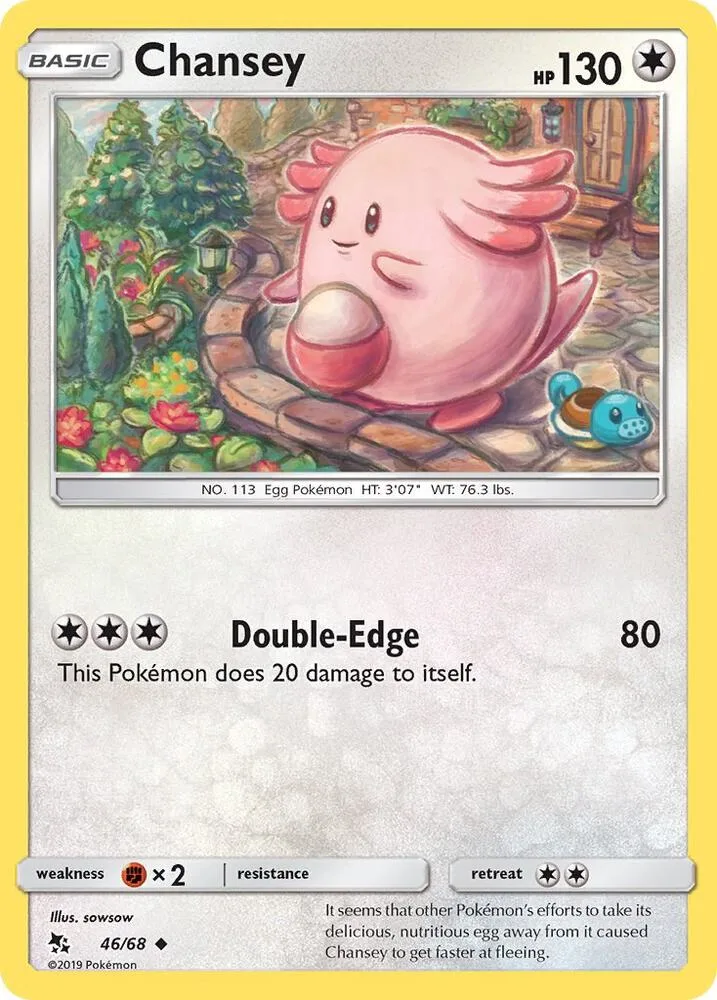 Chansey card front