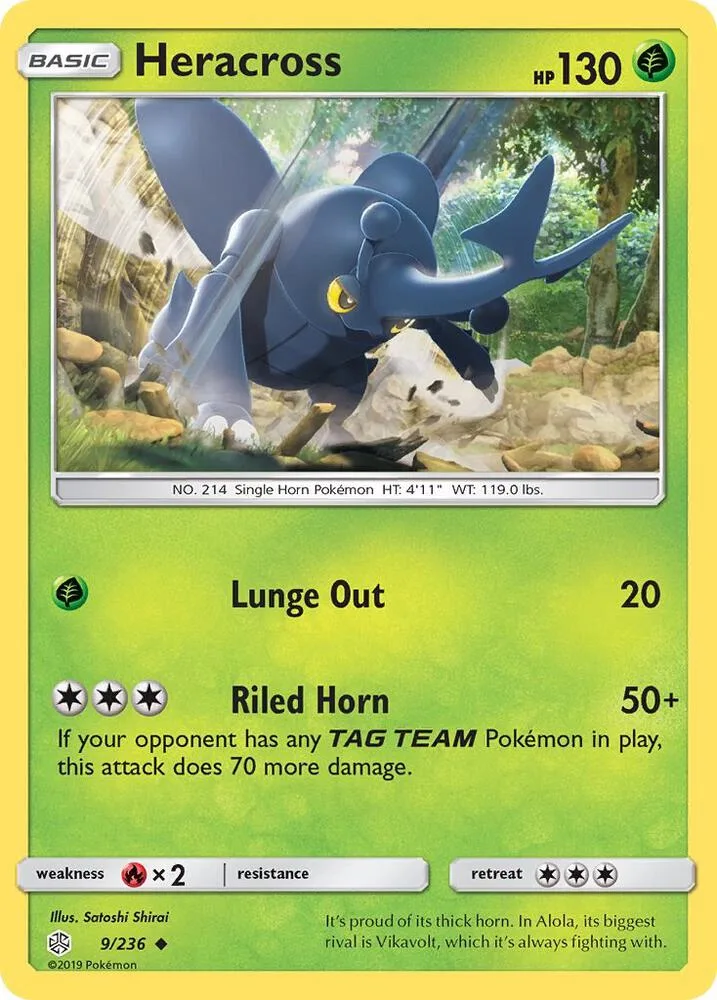 Heracross card front