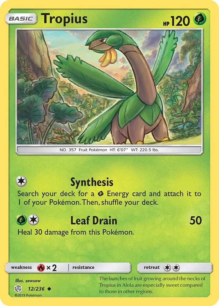 Tropius card front