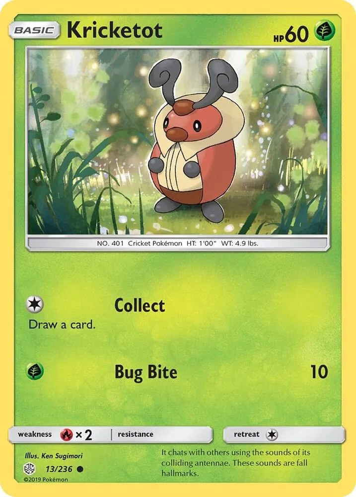 Kricketot card front