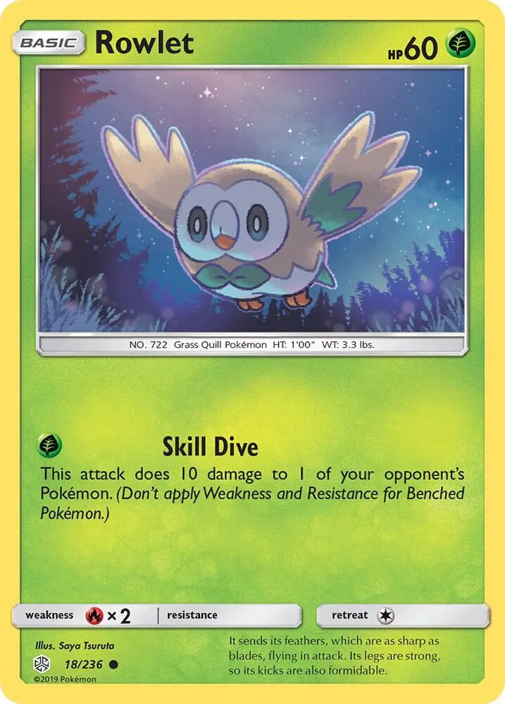 Rowlet card front