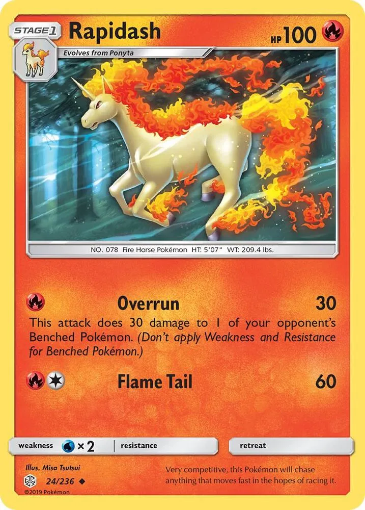 Rapidash card front