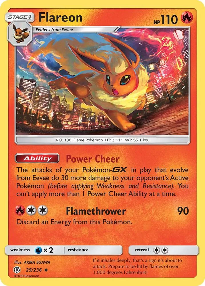 Flareon card front