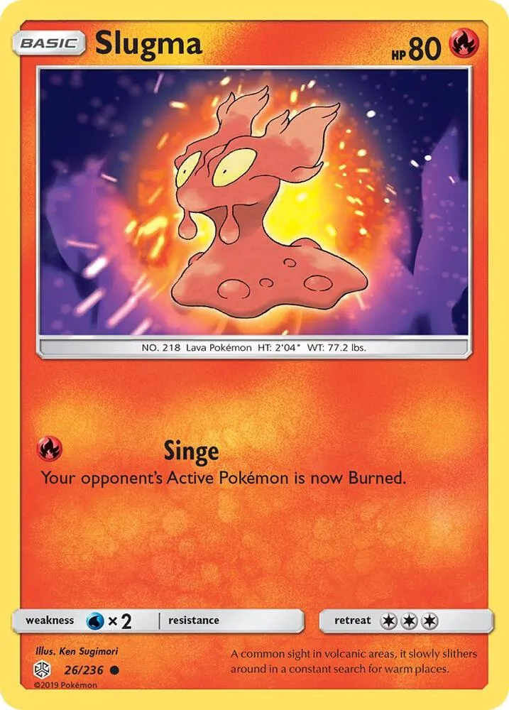 Slugma card front