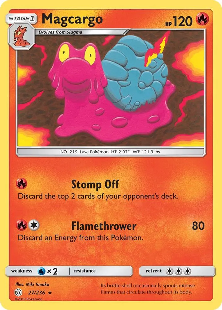 Magcargo card front