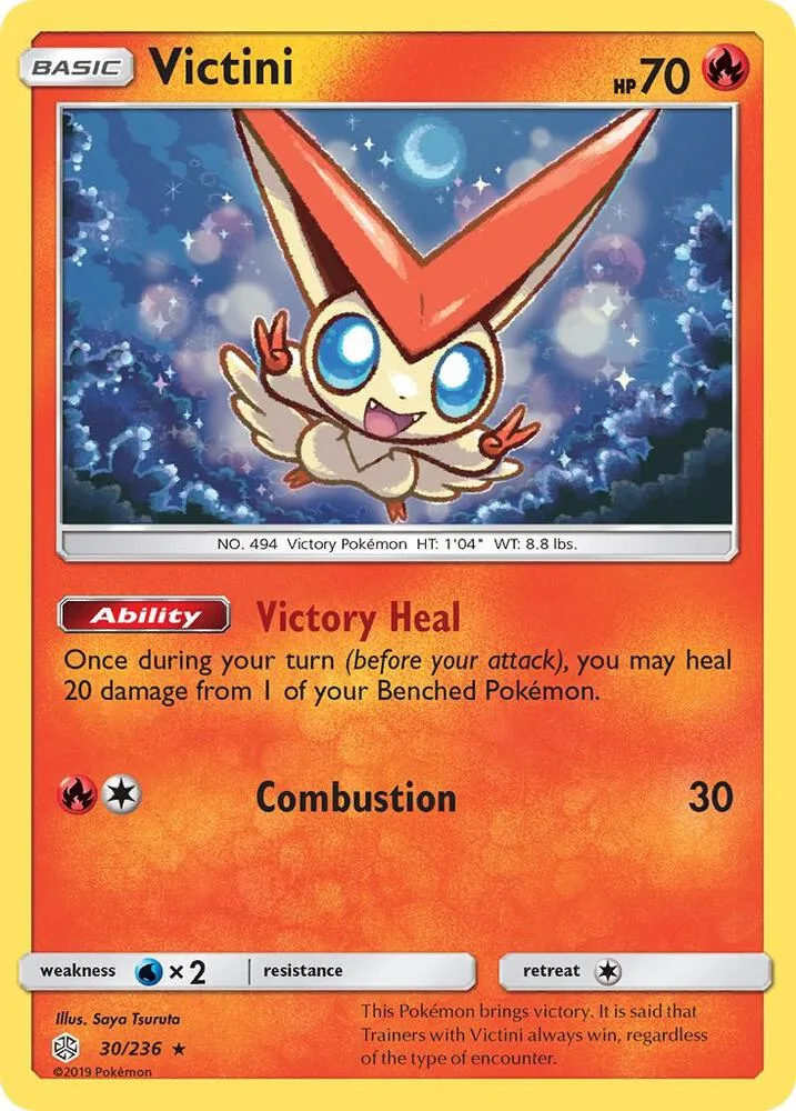 Victini card front