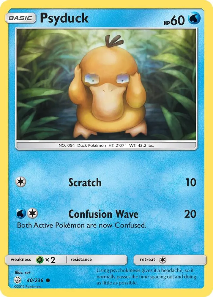 Psyduck card front