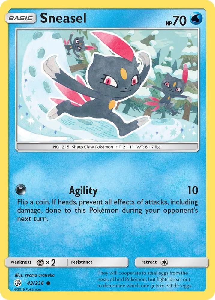 Sneasel card front