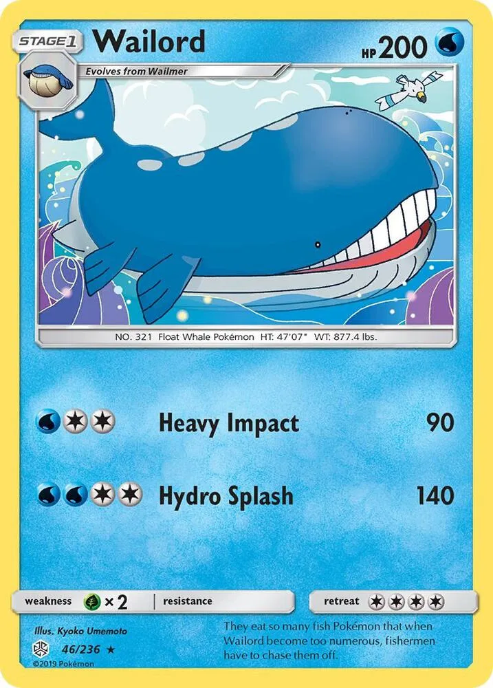 Wailord card front