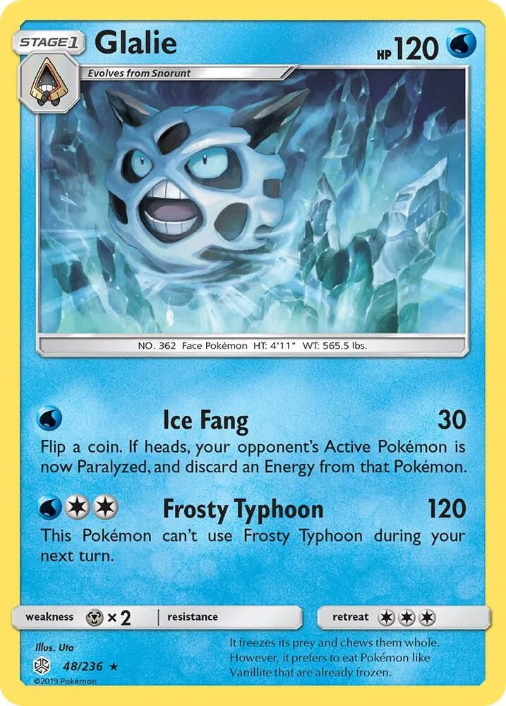 Glalie card front