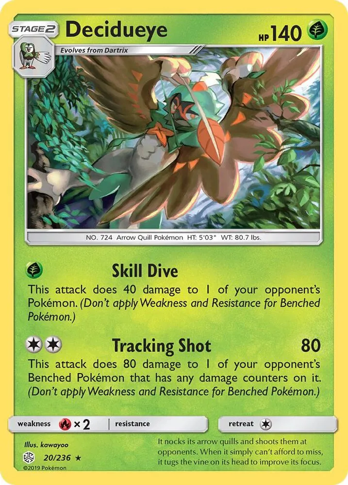 Decidueye card front