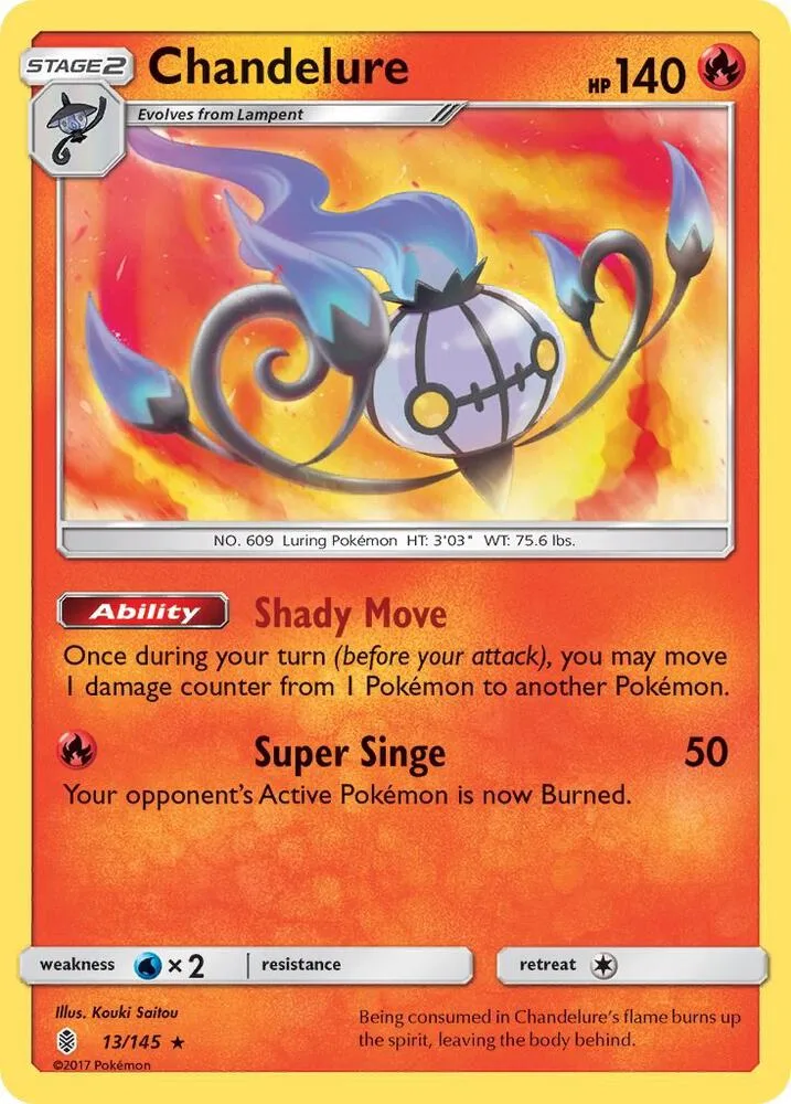 Chandelure card front