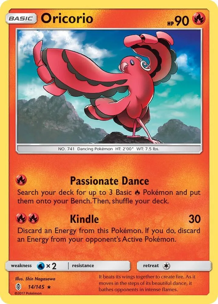 Oricorio card front
