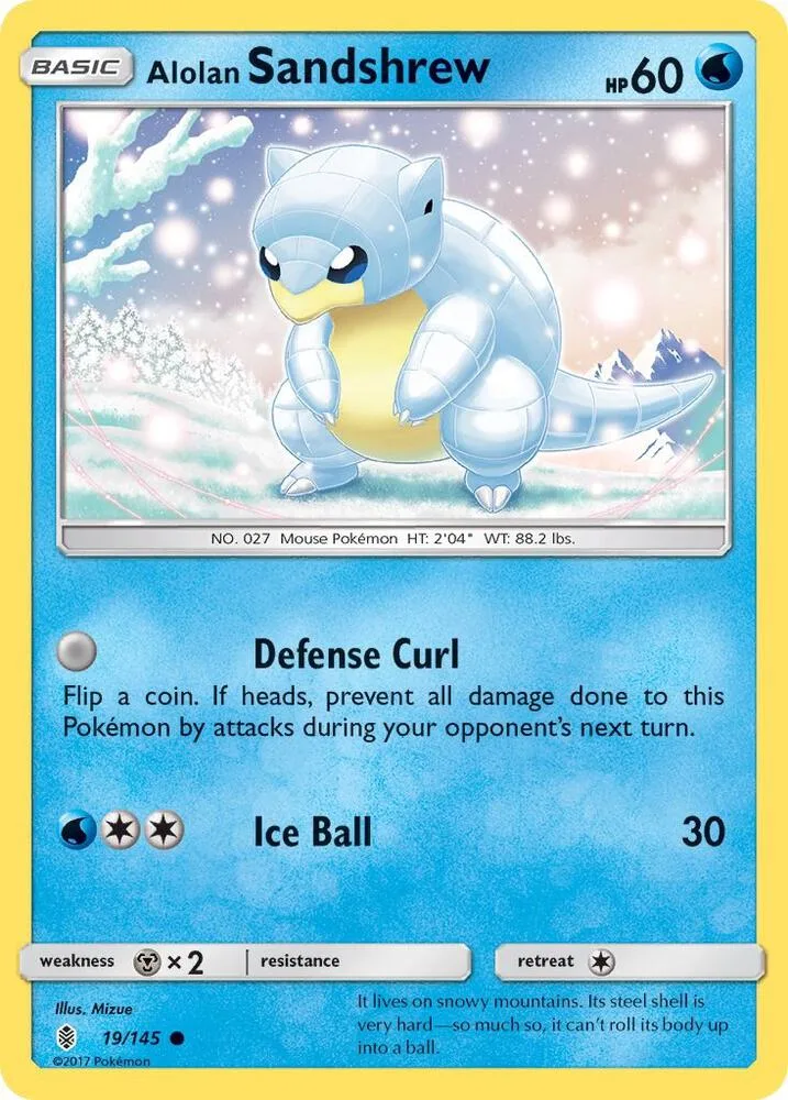 Alolan Sandshrew card front