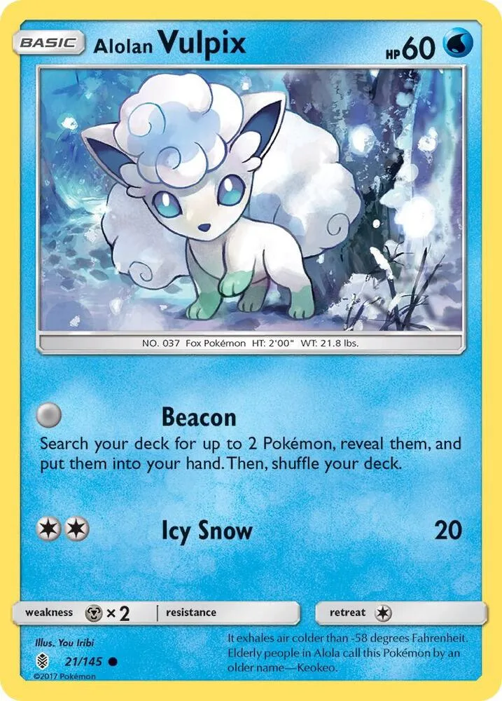 Alolan Vulpix card front