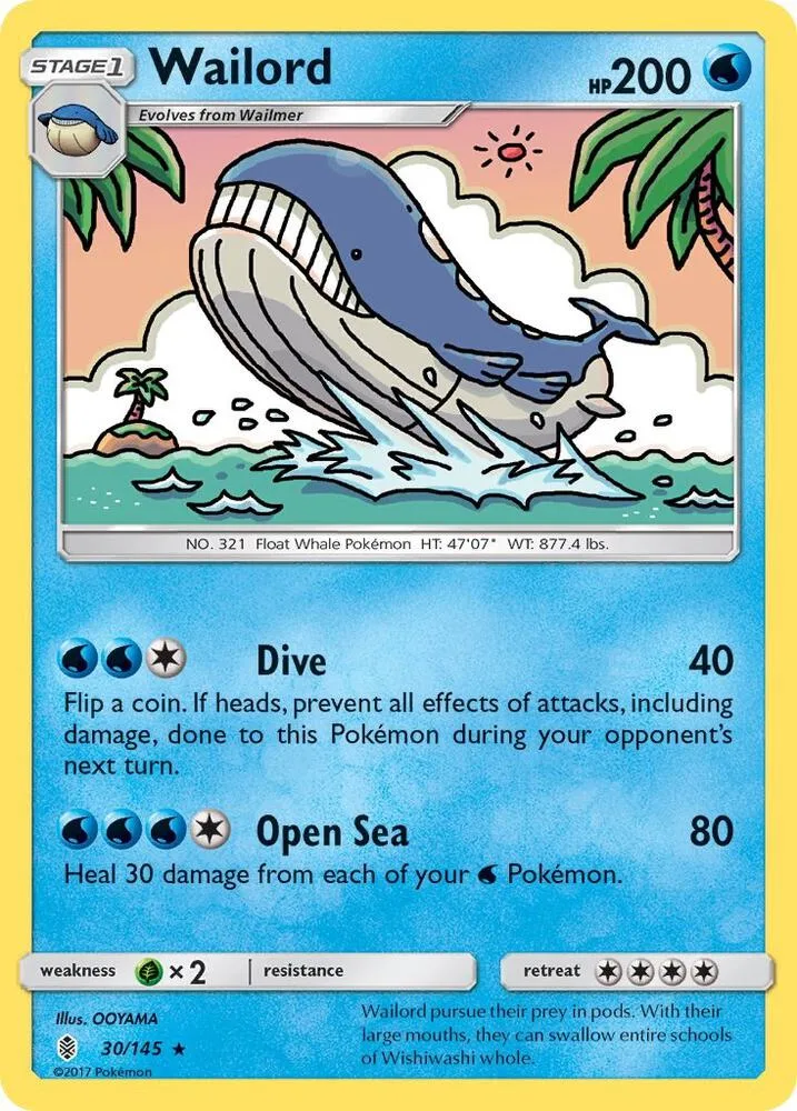 Wailord card front
