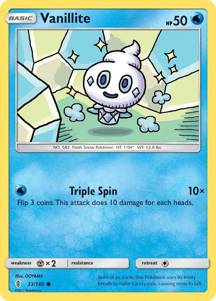 Vanillite card front