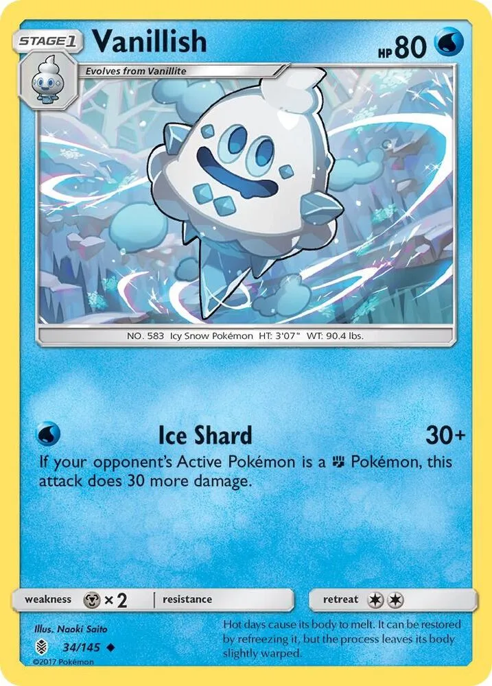 Vanillish card front