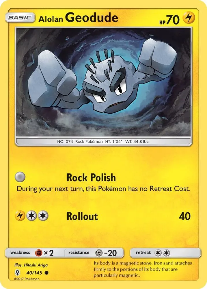 Alolan Geodude card front