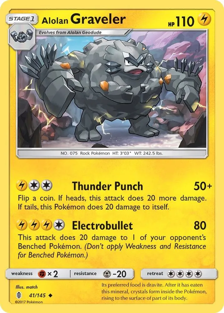 Alolan Graveler card front