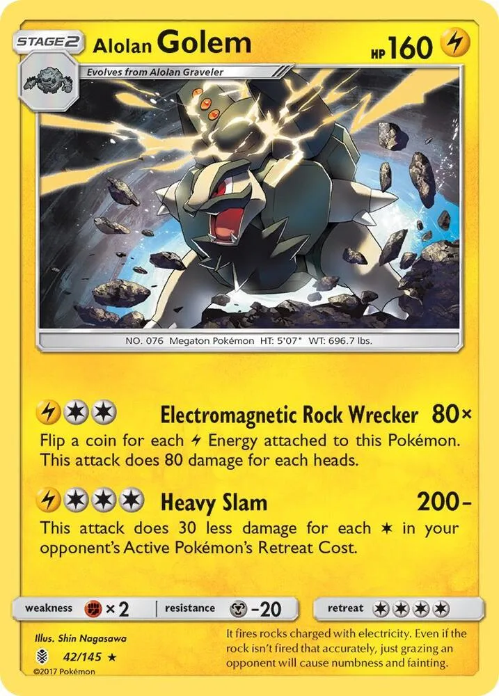Alolan Golem card front