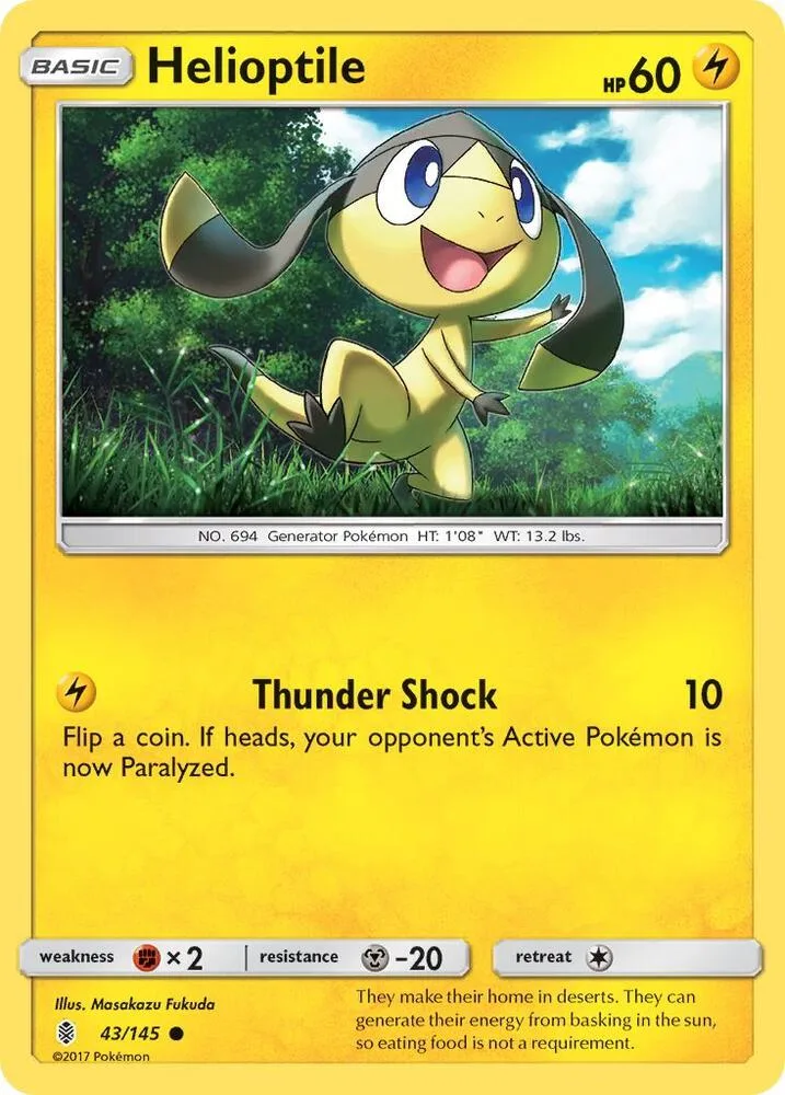 Helioptile card front