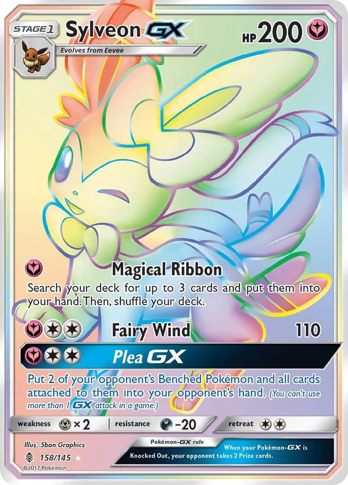 Sylveon GX (Secret) Holofoil card