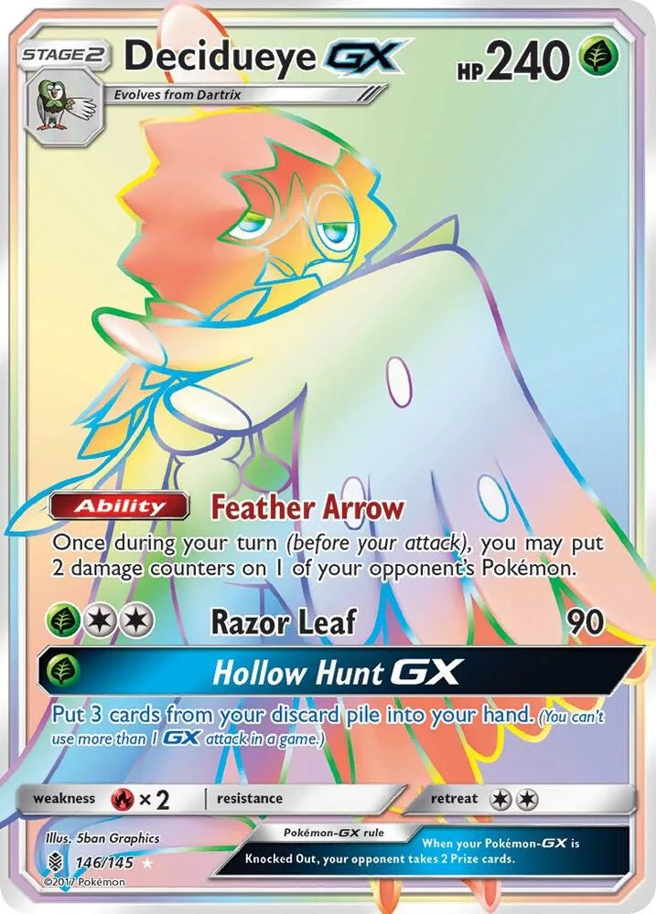 Decidueye GX (Secret) Holofoil card