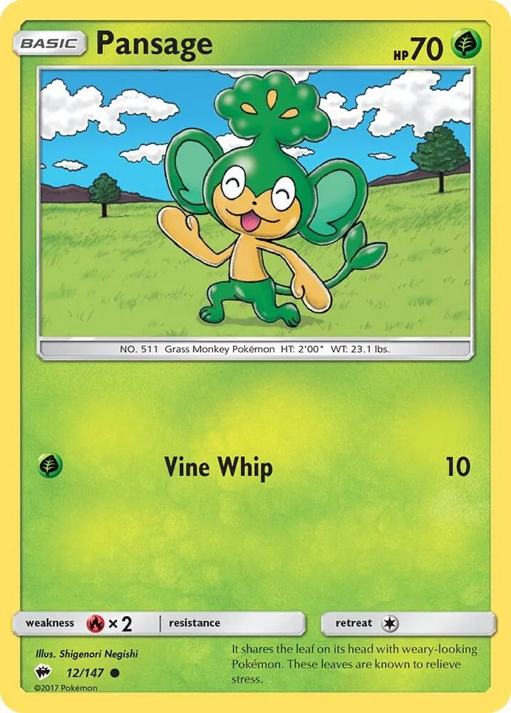 Pansage card front
