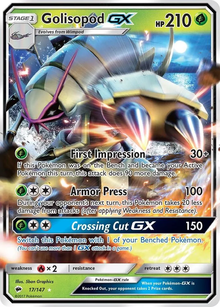 Golisopod GX card front