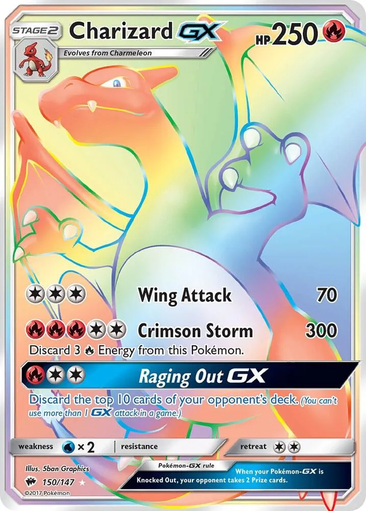 Charizard GX (Secret) Holofoil card