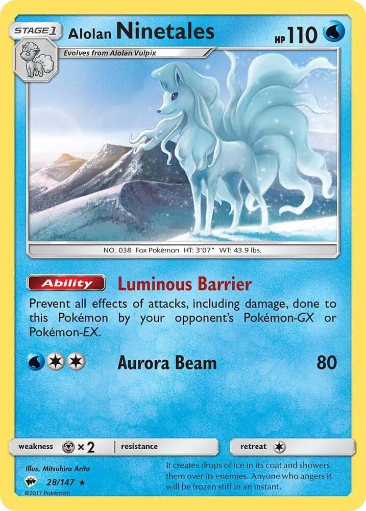 Alolan Ninetales card front
