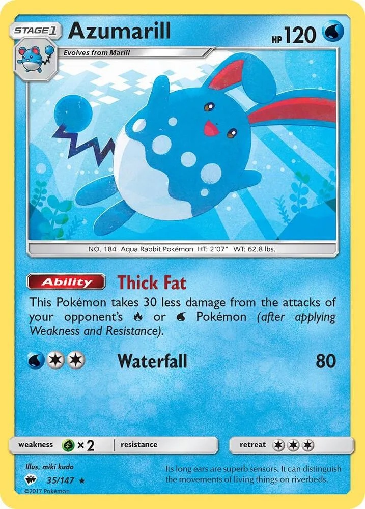Azumarill card front