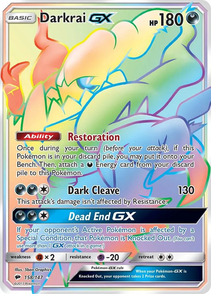 Darkrai GX (Secret) Holofoil card