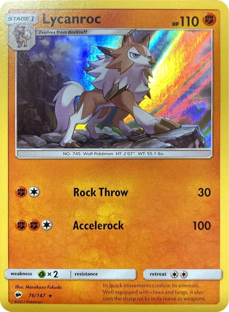 Lycanroc (Water Web Holo) thumbnail