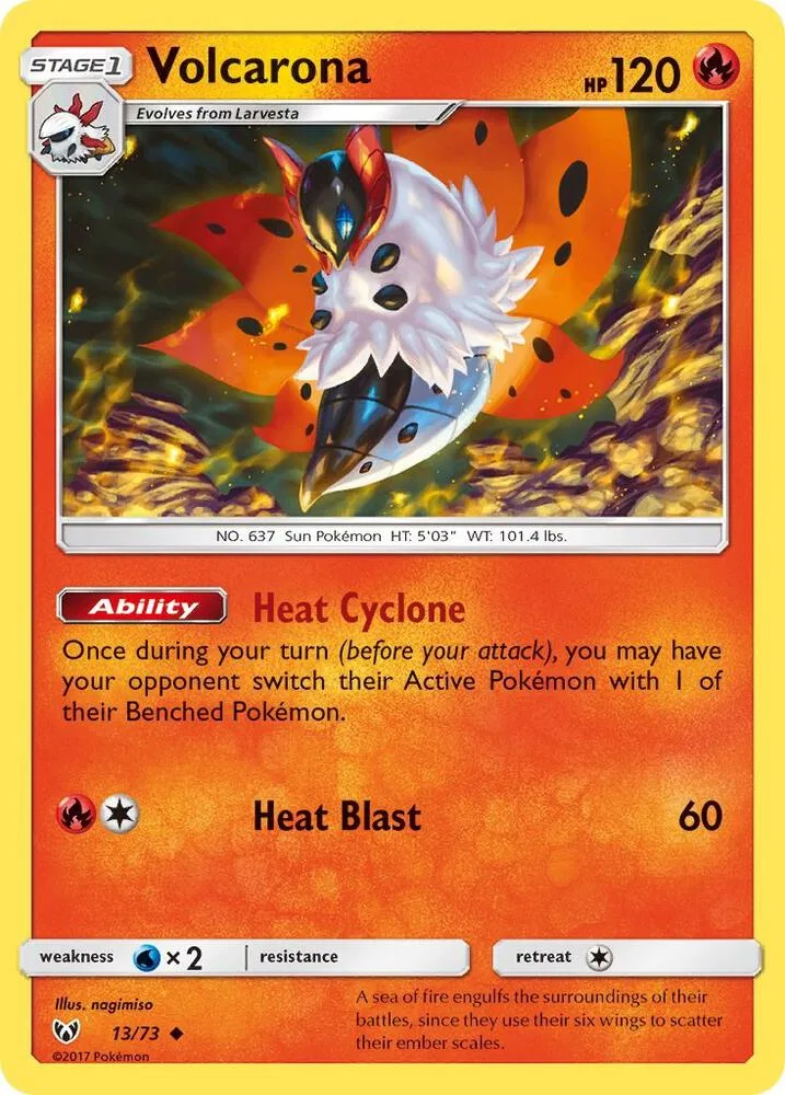 Volcarona card front